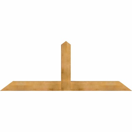 Ekena Millwork Portland Rough Sawn Timber Gable Bracket, Western Red Cedar, 84"W x 31"H x 6"D x 6"F, 9/12 Pitch GBW084X31X0606POR00RWR